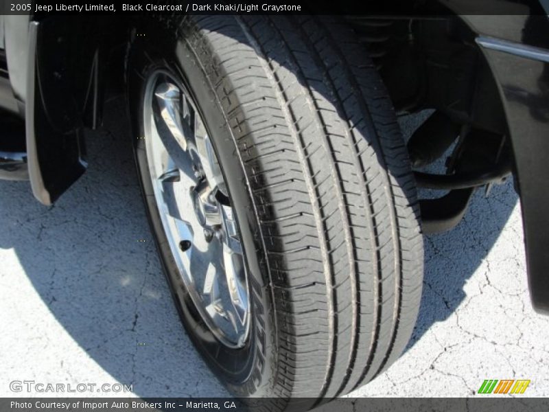 Black Clearcoat / Dark Khaki/Light Graystone 2005 Jeep Liberty Limited