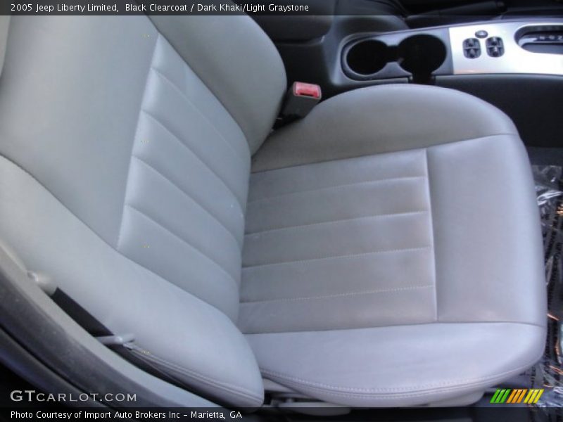 Black Clearcoat / Dark Khaki/Light Graystone 2005 Jeep Liberty Limited