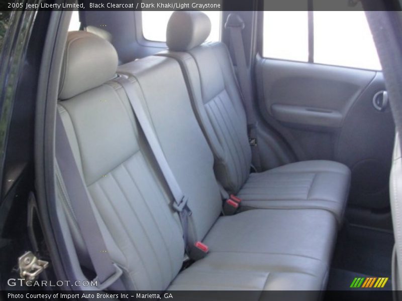 Black Clearcoat / Dark Khaki/Light Graystone 2005 Jeep Liberty Limited