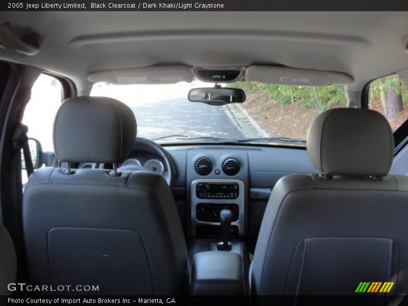 Black Clearcoat / Dark Khaki/Light Graystone 2005 Jeep Liberty Limited