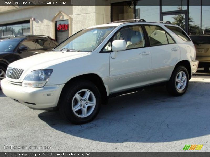 Pearl White / Gray 2000 Lexus RX 300