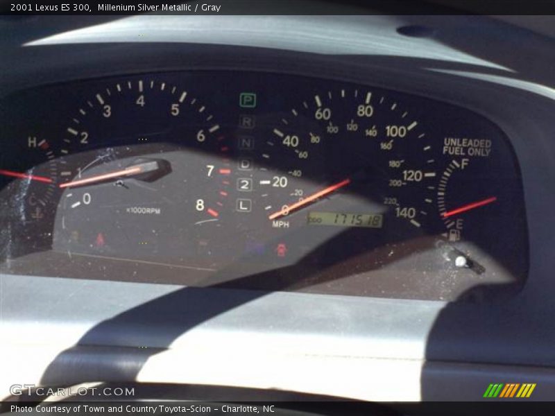 Millenium Silver Metallic / Gray 2001 Lexus ES 300