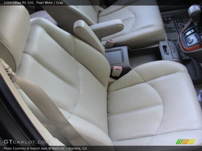 Pearl White / Gray 2000 Lexus RX 300