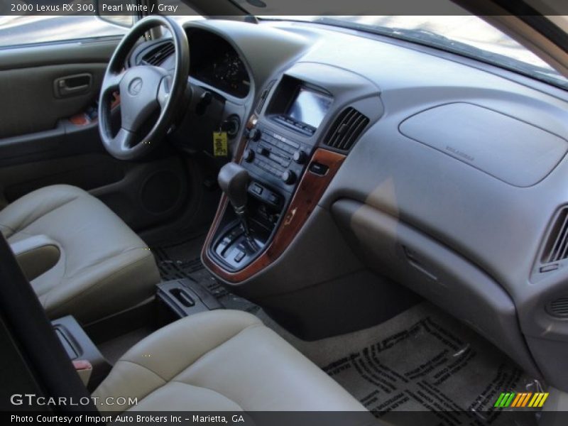 Pearl White / Gray 2000 Lexus RX 300