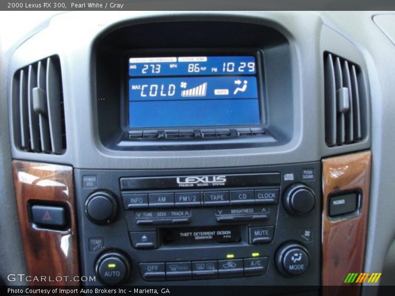 Pearl White / Gray 2000 Lexus RX 300