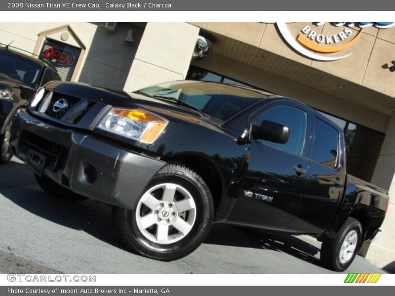 Galaxy Black / Charcoal 2008 Nissan Titan XE Crew Cab