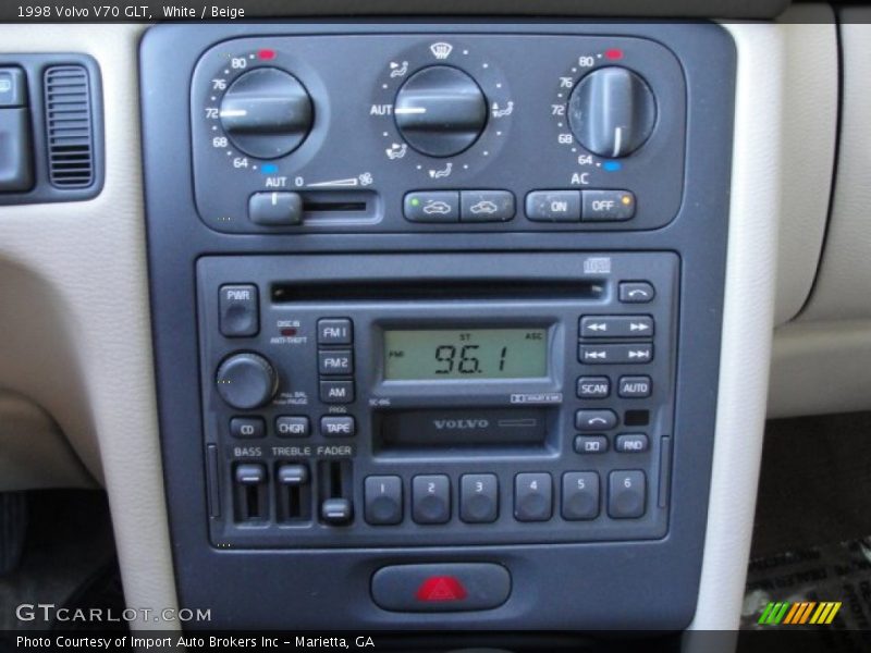 Controls of 1998 V70 GLT