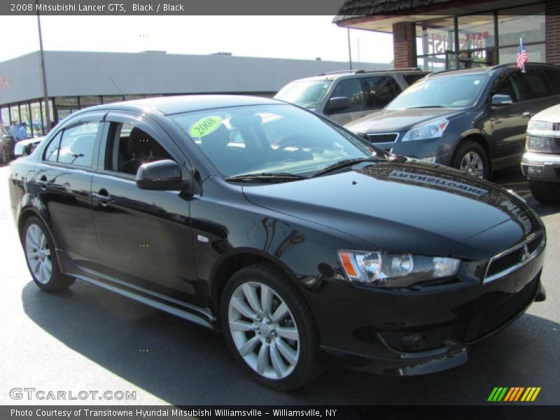 Black / Black 2008 Mitsubishi Lancer GTS