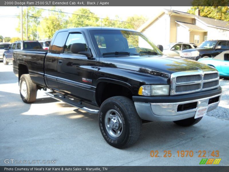 Black / Agate 2000 Dodge Ram 2500 SLT Extended Cab 4x4