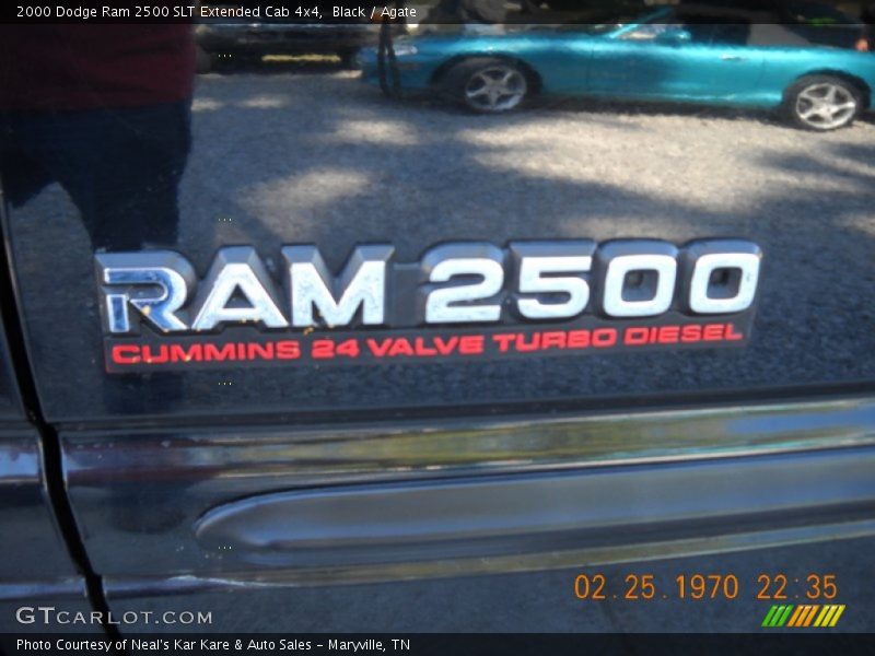 Black / Agate 2000 Dodge Ram 2500 SLT Extended Cab 4x4