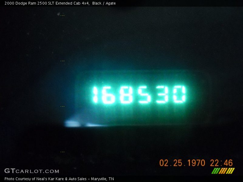 Black / Agate 2000 Dodge Ram 2500 SLT Extended Cab 4x4