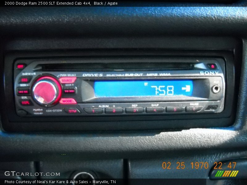 Black / Agate 2000 Dodge Ram 2500 SLT Extended Cab 4x4