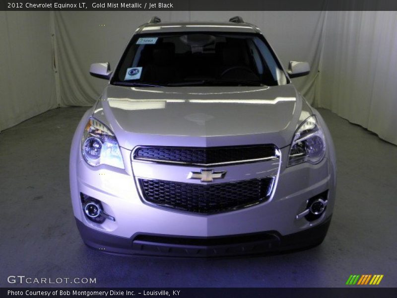 Gold Mist Metallic / Jet Black 2012 Chevrolet Equinox LT