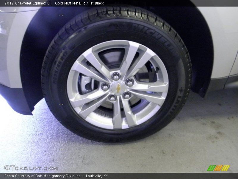 Gold Mist Metallic / Jet Black 2012 Chevrolet Equinox LT