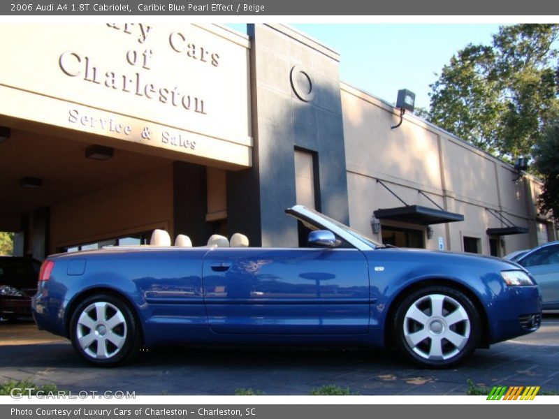 Caribic Blue Pearl Effect / Beige 2006 Audi A4 1.8T Cabriolet