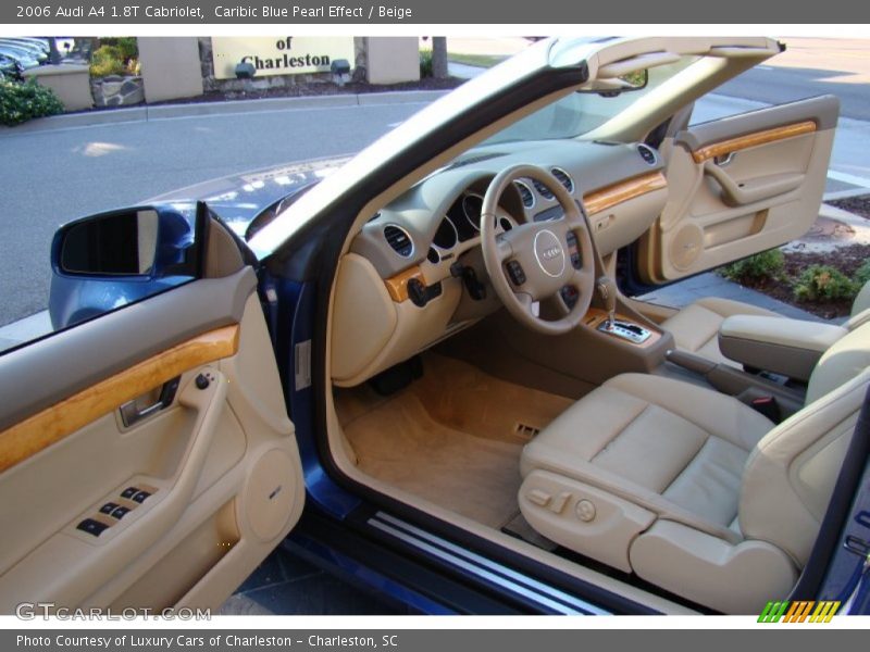 Caribic Blue Pearl Effect / Beige 2006 Audi A4 1.8T Cabriolet