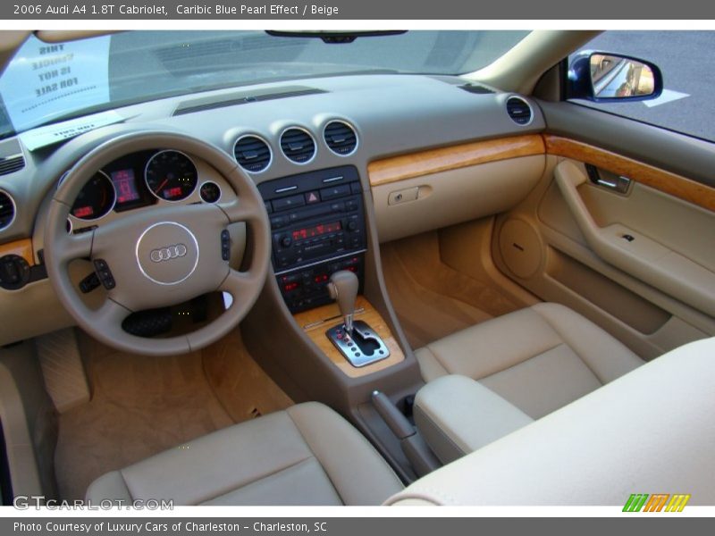 Caribic Blue Pearl Effect / Beige 2006 Audi A4 1.8T Cabriolet