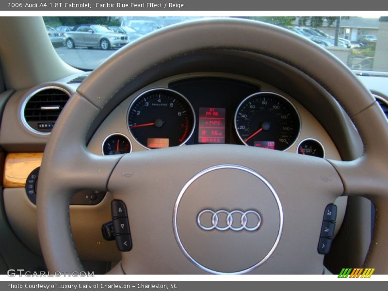 Caribic Blue Pearl Effect / Beige 2006 Audi A4 1.8T Cabriolet