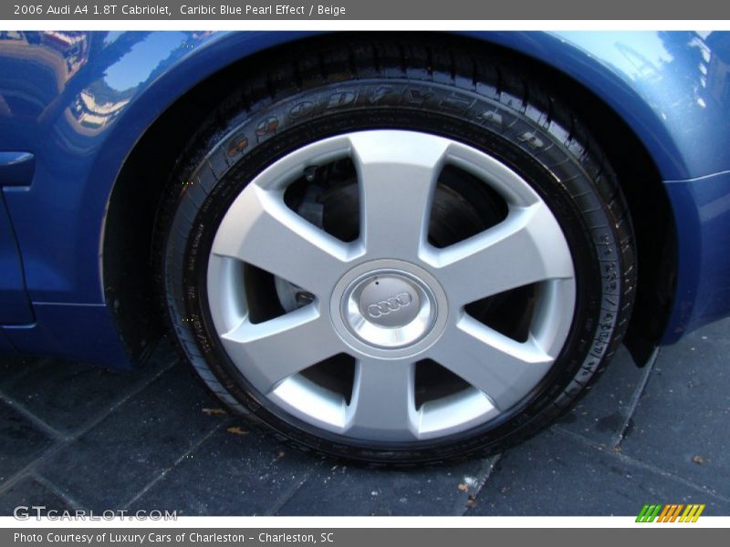 Caribic Blue Pearl Effect / Beige 2006 Audi A4 1.8T Cabriolet