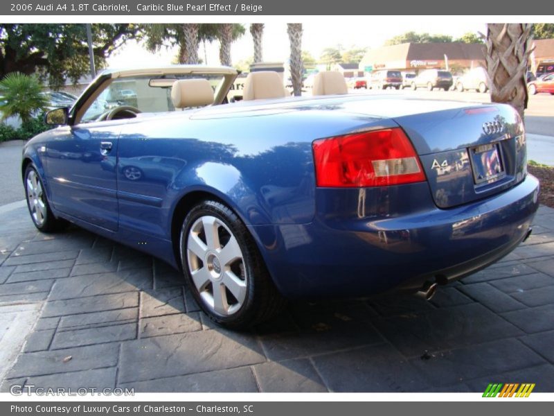 Caribic Blue Pearl Effect / Beige 2006 Audi A4 1.8T Cabriolet