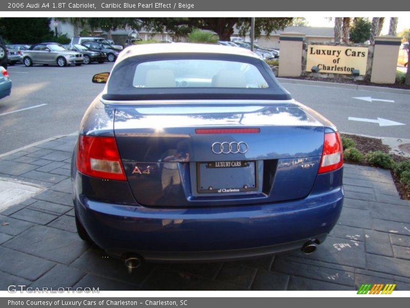 Caribic Blue Pearl Effect / Beige 2006 Audi A4 1.8T Cabriolet