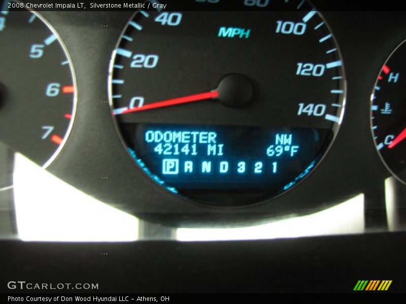Silverstone Metallic / Gray 2008 Chevrolet Impala LT