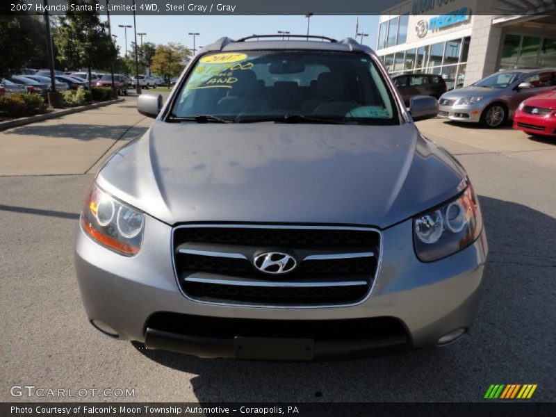 Steel Gray / Gray 2007 Hyundai Santa Fe Limited 4WD