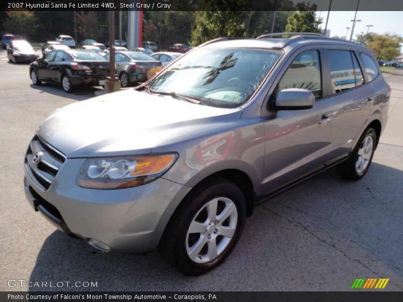 Steel Gray / Gray 2007 Hyundai Santa Fe Limited 4WD