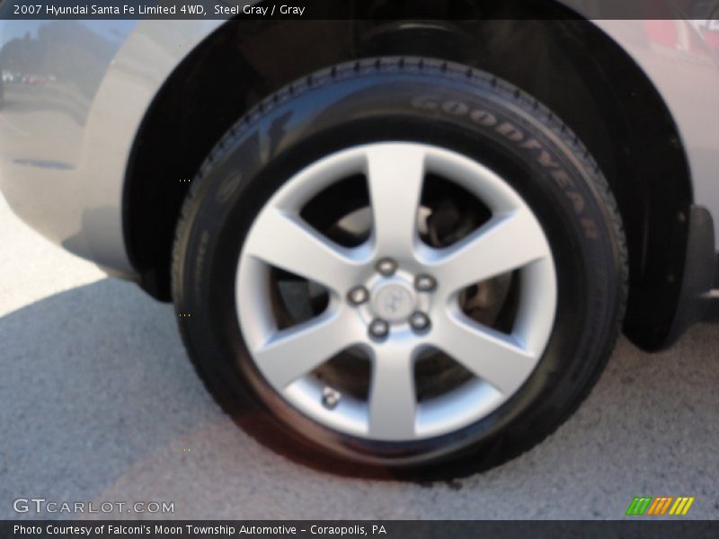 Steel Gray / Gray 2007 Hyundai Santa Fe Limited 4WD