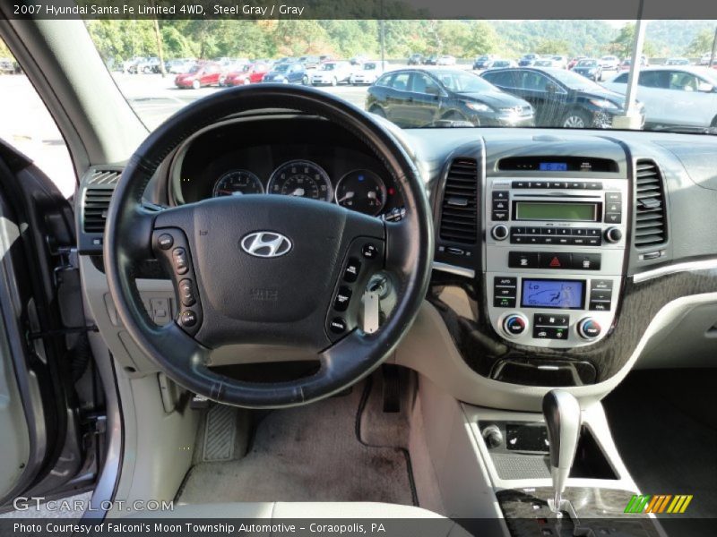 Steel Gray / Gray 2007 Hyundai Santa Fe Limited 4WD
