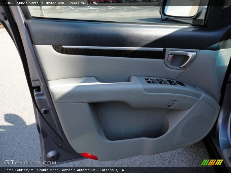 Steel Gray / Gray 2007 Hyundai Santa Fe Limited 4WD