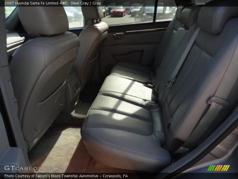 Steel Gray / Gray 2007 Hyundai Santa Fe Limited 4WD