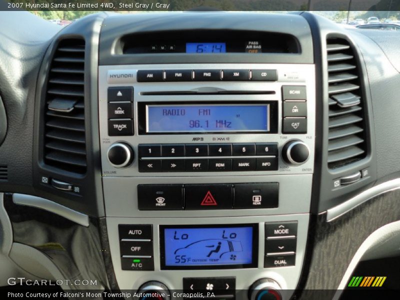 Steel Gray / Gray 2007 Hyundai Santa Fe Limited 4WD