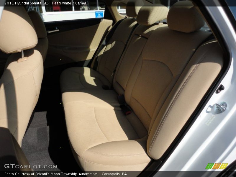 Pearl White / Camel 2011 Hyundai Sonata GLS