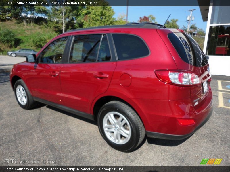 Venetian Red / Beige 2010 Hyundai Santa Fe GLS 4WD