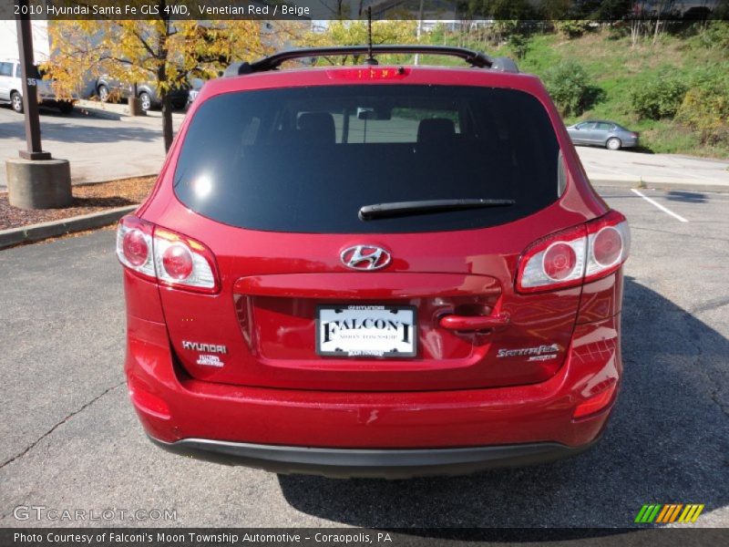 Venetian Red / Beige 2010 Hyundai Santa Fe GLS 4WD