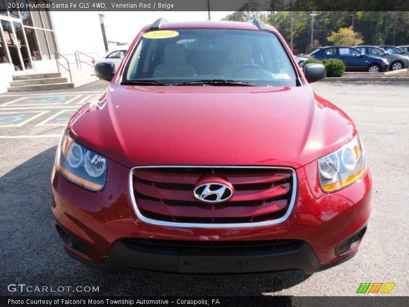 Venetian Red / Beige 2010 Hyundai Santa Fe GLS 4WD