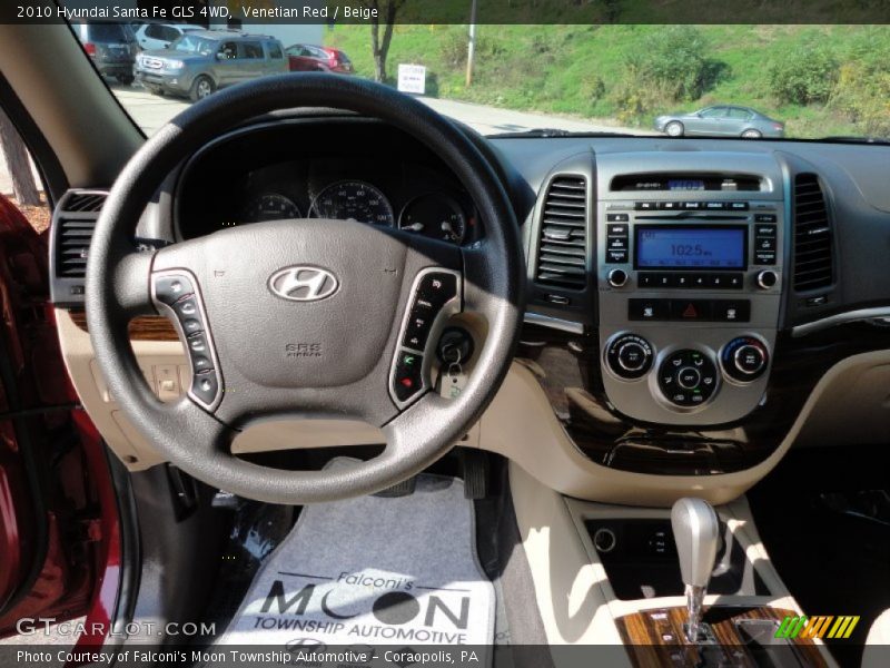 Venetian Red / Beige 2010 Hyundai Santa Fe GLS 4WD