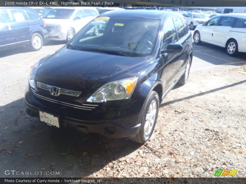 Nighthawk Black Pearl / Black 2008 Honda CR-V EX-L 4WD