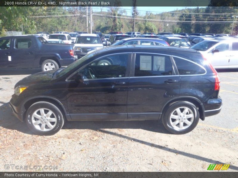 Nighthawk Black Pearl / Black 2008 Honda CR-V EX-L 4WD