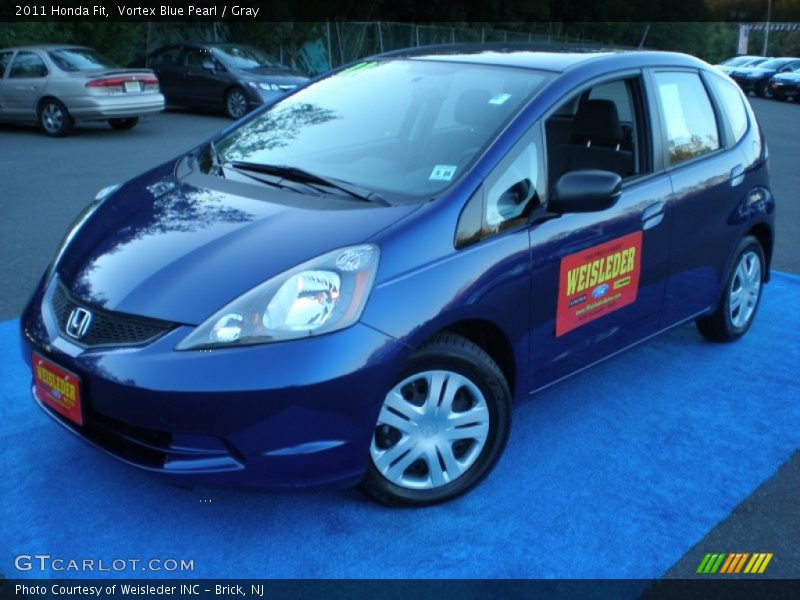 Vortex Blue Pearl / Gray 2011 Honda Fit