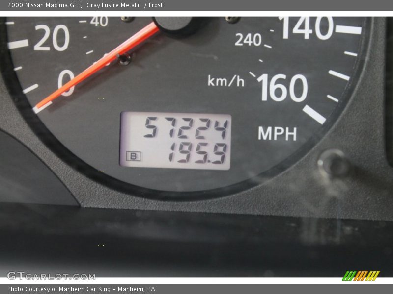 Gray Lustre Metallic / Frost 2000 Nissan Maxima GLE