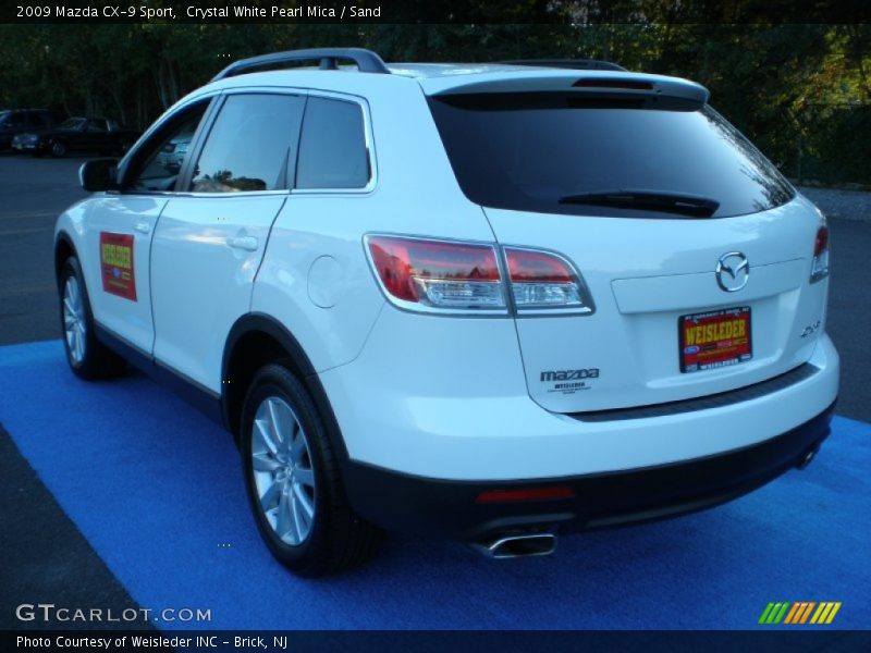 Crystal White Pearl Mica / Sand 2009 Mazda CX-9 Sport
