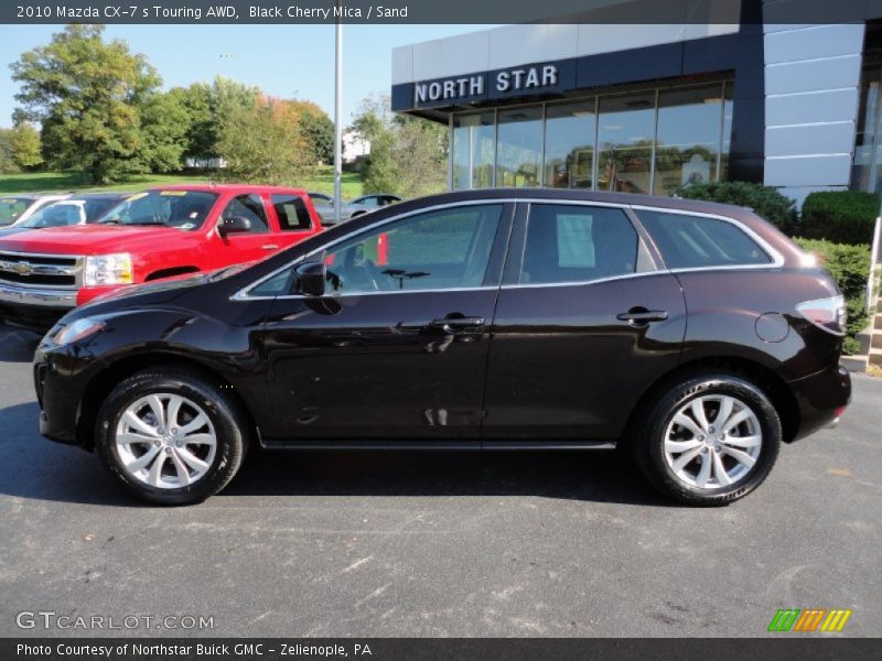 Black Cherry Mica / Sand 2010 Mazda CX-7 s Touring AWD