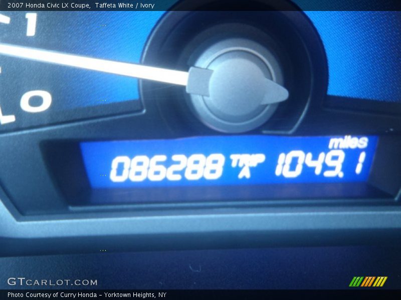 Taffeta White / Ivory 2007 Honda Civic LX Coupe