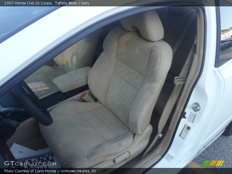  2007 Civic LX Coupe Ivory Interior