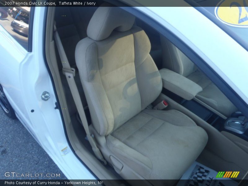 Taffeta White / Ivory 2007 Honda Civic LX Coupe