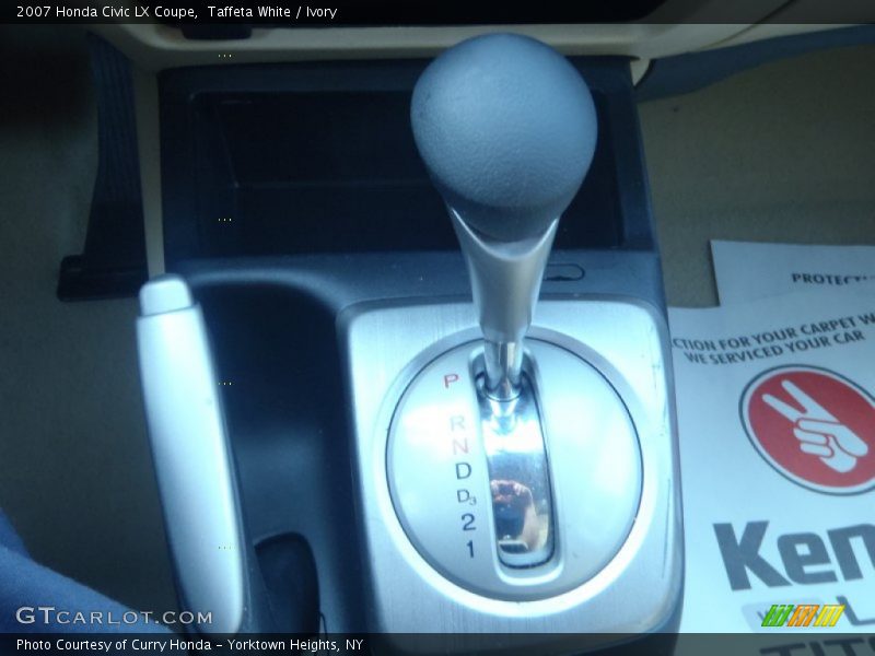  2007 Civic LX Coupe 5 Speed Automatic Shifter