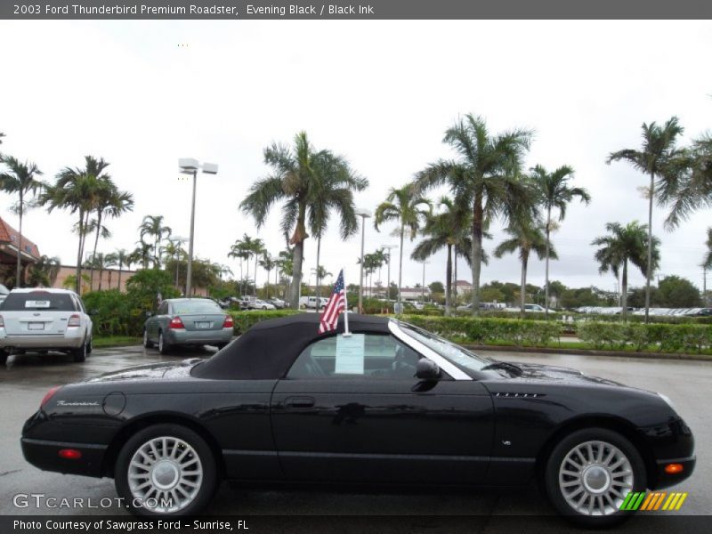 Evening Black / Black Ink 2003 Ford Thunderbird Premium Roadster