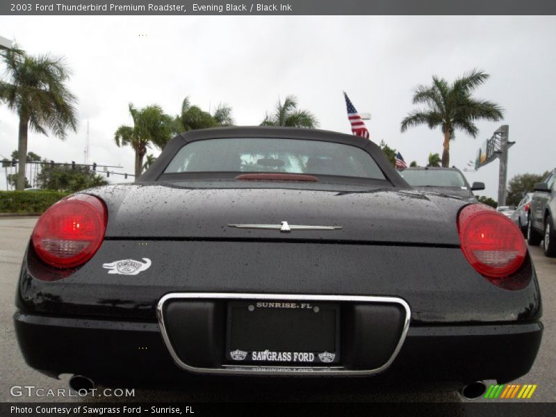 Evening Black / Black Ink 2003 Ford Thunderbird Premium Roadster
